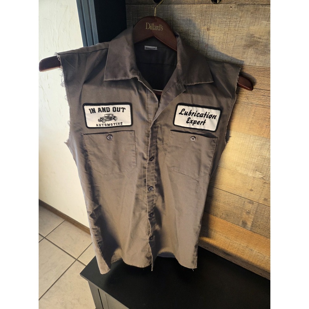 Mechanic Sleevless Shirt, Spirit Halloween, Biker